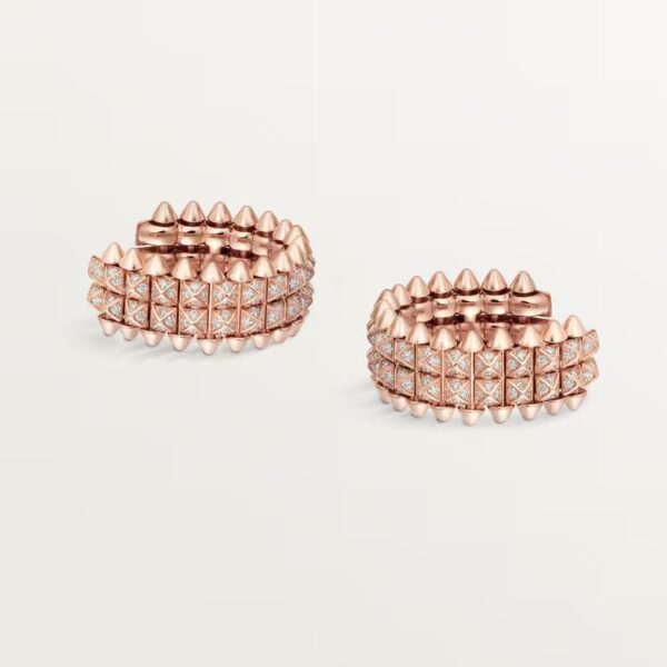 Cartier Clash de Cartier hoop earrings, double row, paved - Image 2