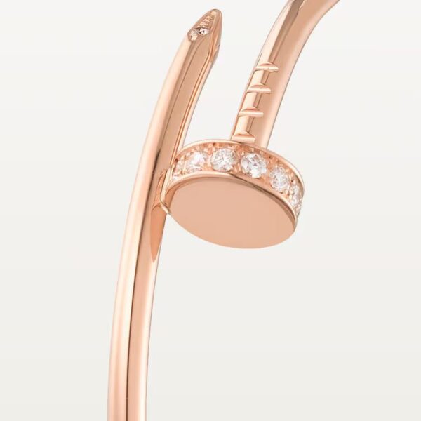 Cartier Juste un Clou hoop earrings, large model, diamonds - Image 3