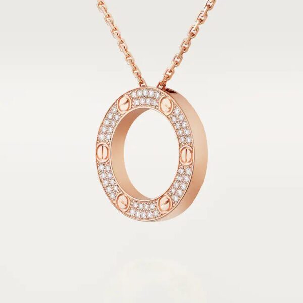 Cartier LOVE pendant, paved - Image 4