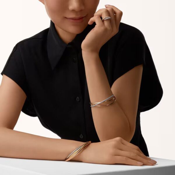 Cartier Trinity ring, classic model, paved - Image 2