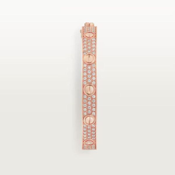 Cartier LOVE bracelet, classic model, paved - Image 4