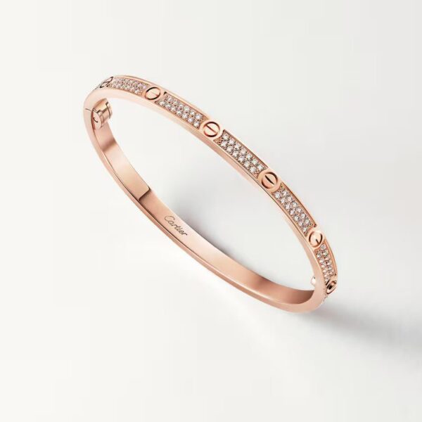 Cartier LOVE bracelet, small model, paved - Image 2