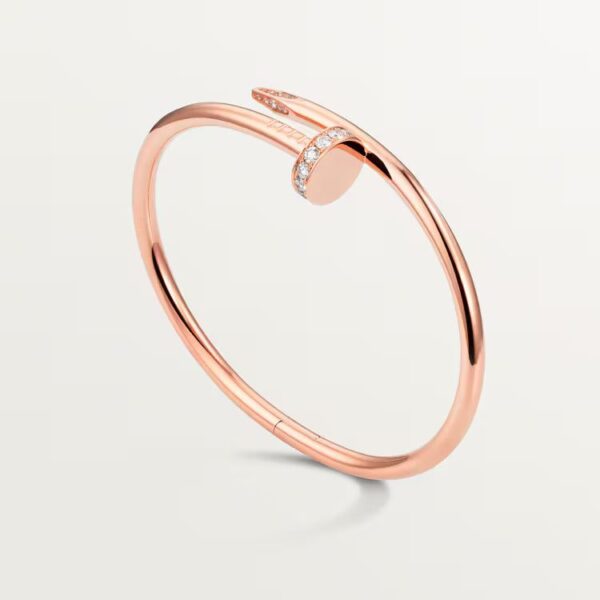 Cartier Juste un Clou bracelet, classic model, diamonds - Image 3