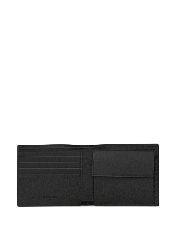 Saint Laurent Paris logo-print leather wallet - Image 4