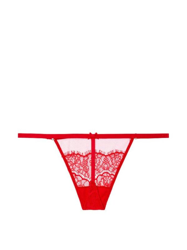 Victoria's Secret Mesh and Lace V-String Panty - Image 3