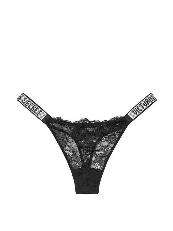 Victoria's Secret  Bombshell Shine Strap Lace Thong Panty - Image 3
