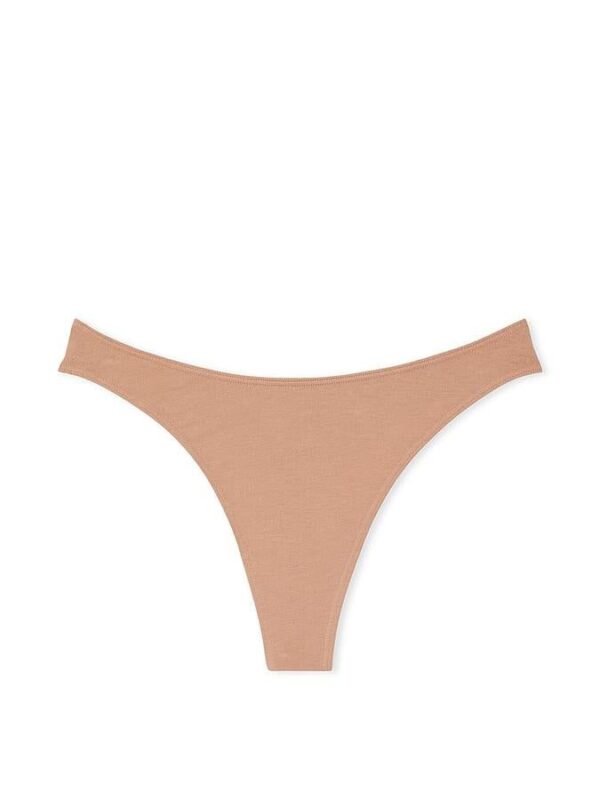 Victoria's Secret Stretch Cotton High Leg Thong Panty - Image 2