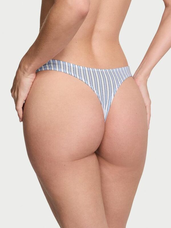 Victoria's Secret Stretch Cotton High-Leg Scoop Thong Panty - Image 2