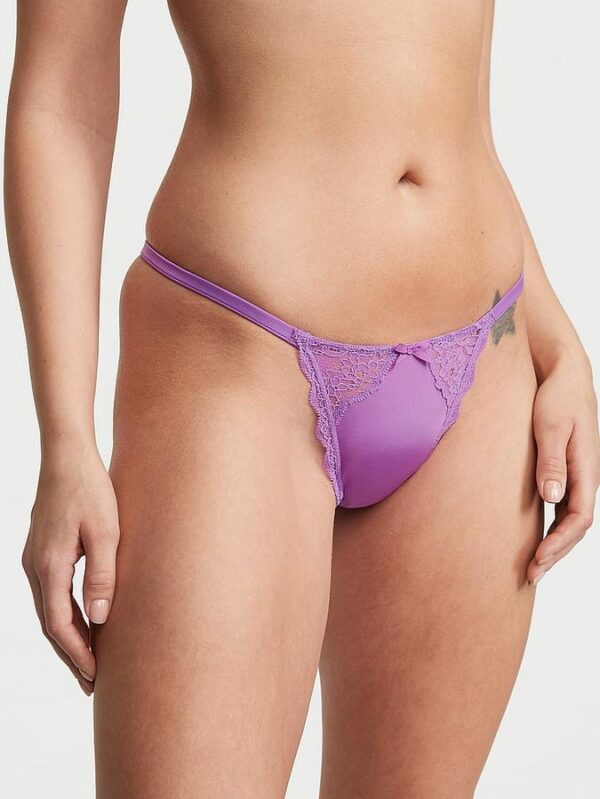 Victoria's Secret  Lace-Trim V-String Panty