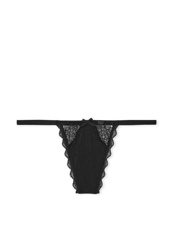 Victoria's Secret Lace Trim V-String Panty - Image 2