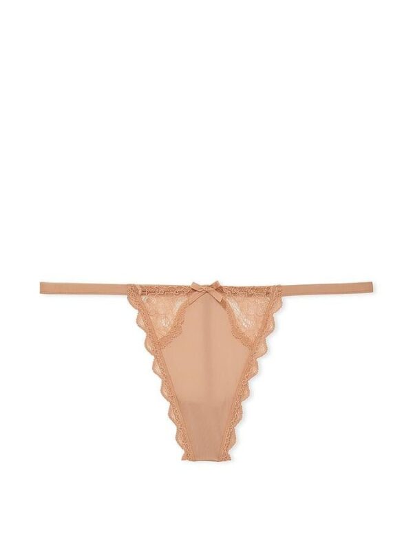 Victoria's Secret Lace Trim V-String Panty - Image 2