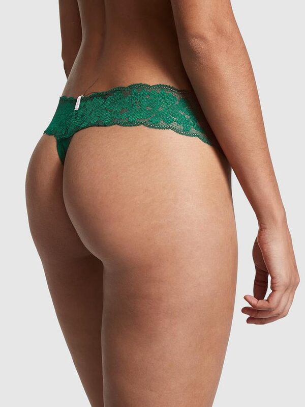 Victoria's Secret Everyday Lace Trim Thong Panty - Image 2