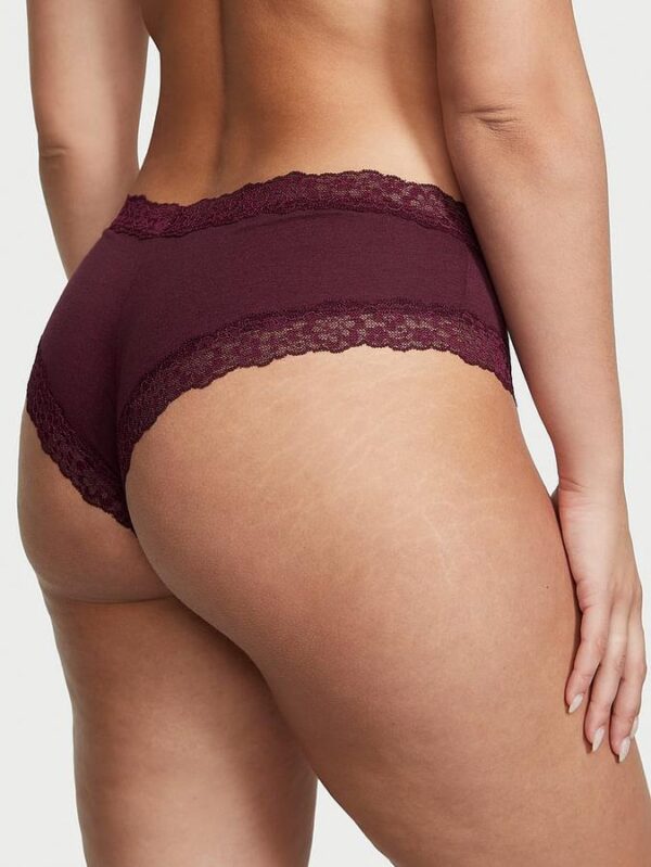 Victoria's Secret  Lace-Waist Cotton Cheeky Panty - Image 2