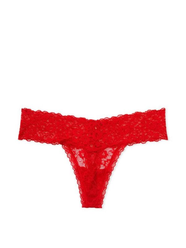 Victoria's Secret Posey Lace Lace-Up Thong Panty - Image 2