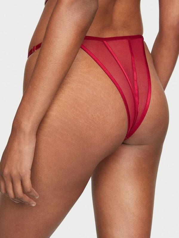 Victoria's Secret Midnight Affair Embroidery Brazilian Panty - Image 2