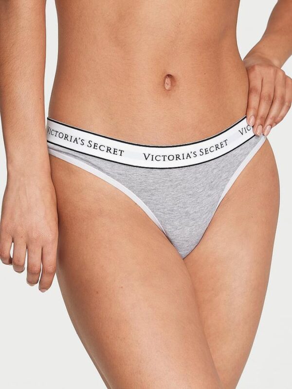 Victoria's Secret Logo Cotton Thong Panty