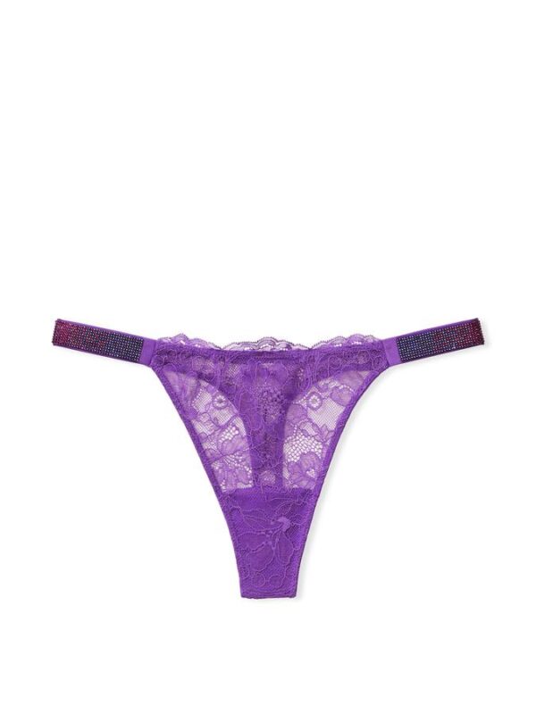 Victoria's Secret Shine Strap Lace Thong Panty - Image 2
