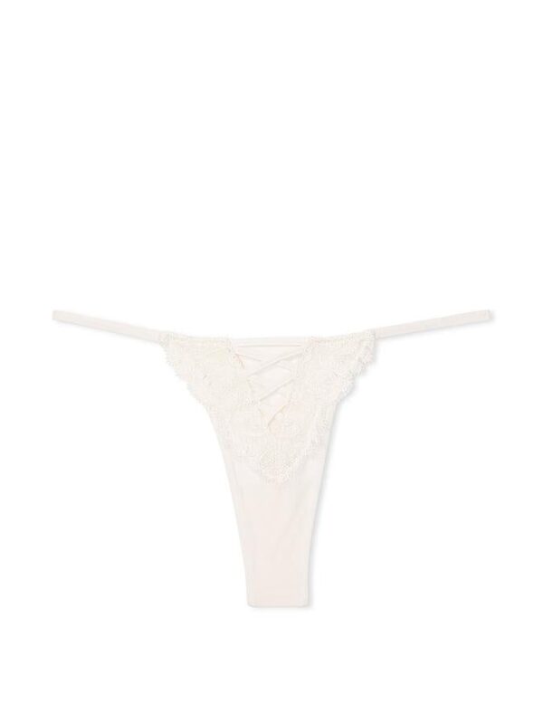 Victoria's Secret Boho Floral Embroidery Thong Panty - Image 2