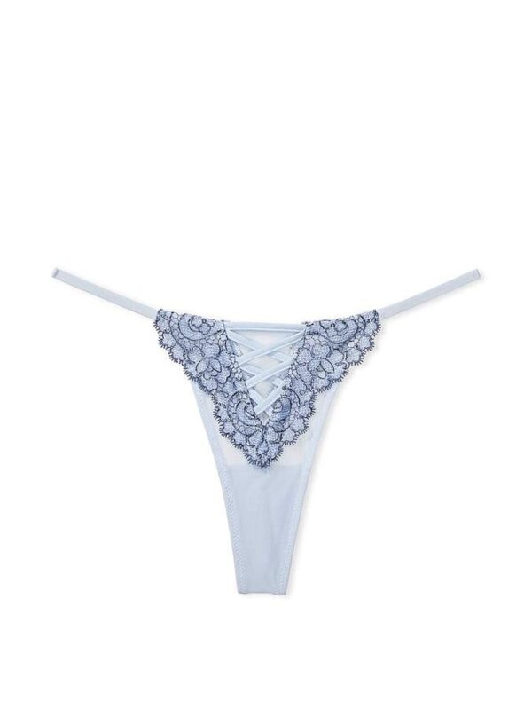 Victoria's Secret Boho Floral Embroidery Thong Panty - Image 3