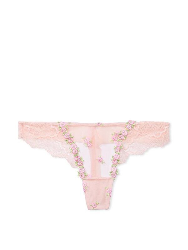 Victoria's Secret Rosebud Embroidery Thong Panty - Image 3