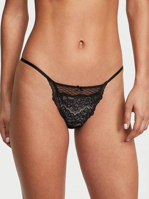 Victoria's Secret Lace & Mesh String Bikini Panty