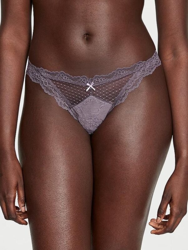 Victoria's Secret Lace & Mesh Thong Panty