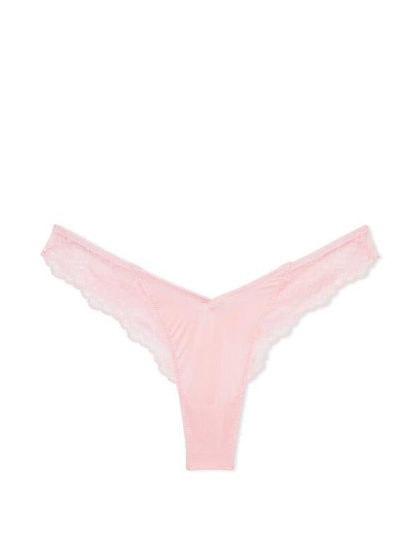 Victoria's Secret Lace-Trim High-Leg Thong Panty - Image 2