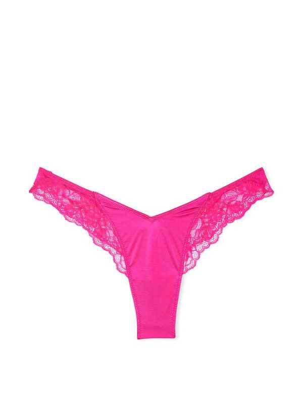 Victoria's Secret Lace-Trim High-Leg Thong Panty - Image 2