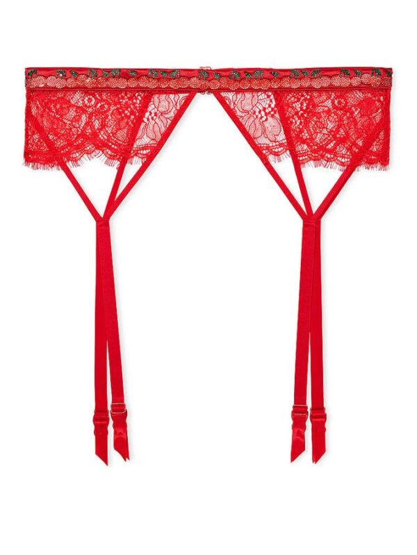 Victoria's Secret Shine Strap Lace Garter Belt - Image 3