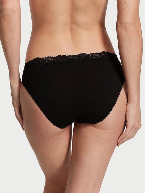 Victoria's Secret  Stretch Cotton Lace-Waist Bikini Panty - Image 2