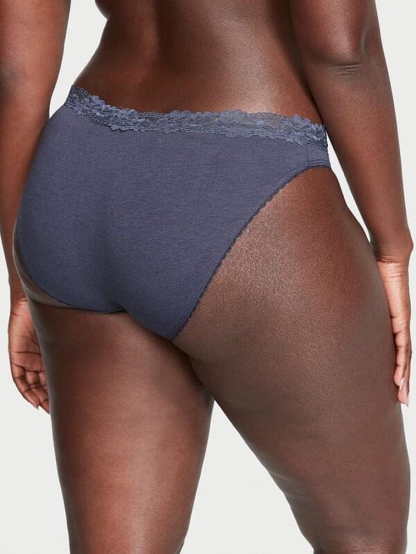 Victoria's Secret Stretch Cotton Lace-Waist Bikini Panty - Image 2