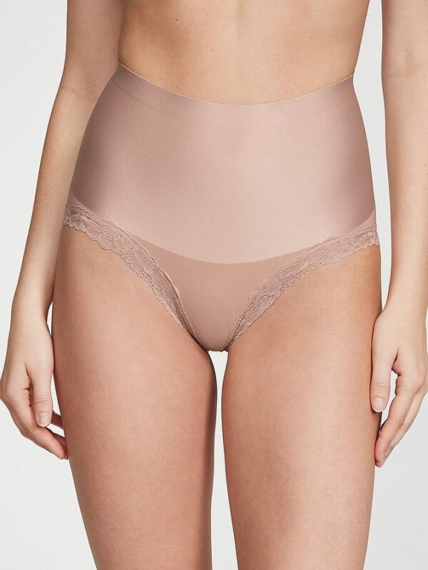 Victoria's Secret Smoothing Shimmer Lace-Trim Brief Panty