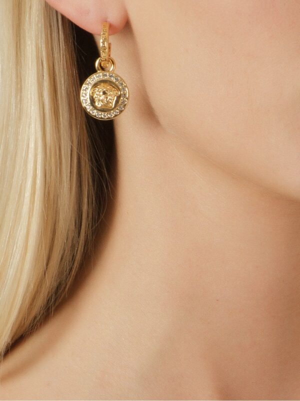 Versace  Greca and Medusa drop earrings - Image 2