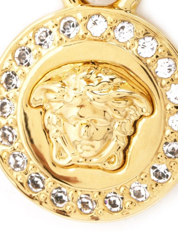 Versace  Greca and Medusa drop earrings - Image 4