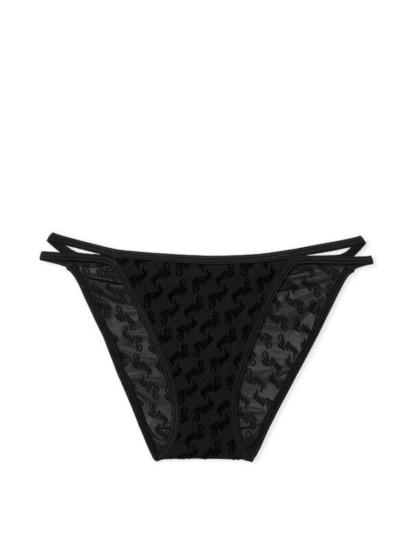 Victoria's Secret Logo Mesh Strappy Cheeky Panty - Image 3