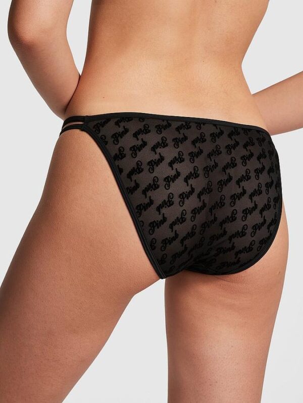 Victoria's Secret Logo Mesh Strappy Cheeky Panty - Image 2