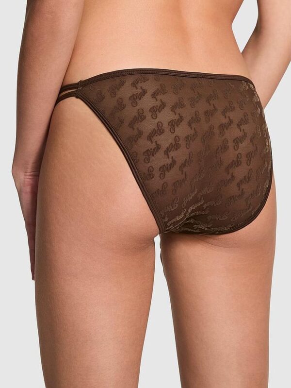 Victoria's Secret Logo Mesh Strappy Cheeky Panty - Image 2