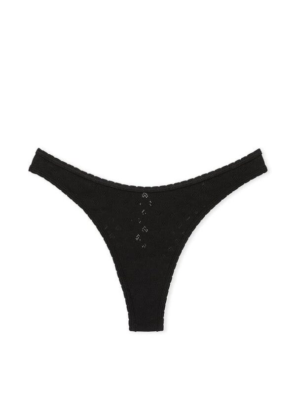 Victoria's Secret Cotton High-Leg Thong Panty - Image 2