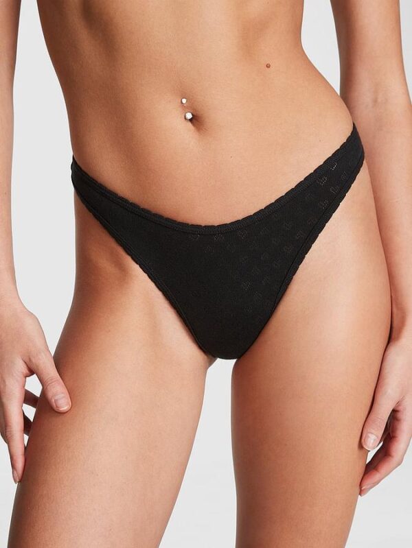Victoria's Secret Cotton High-Leg Thong Panty