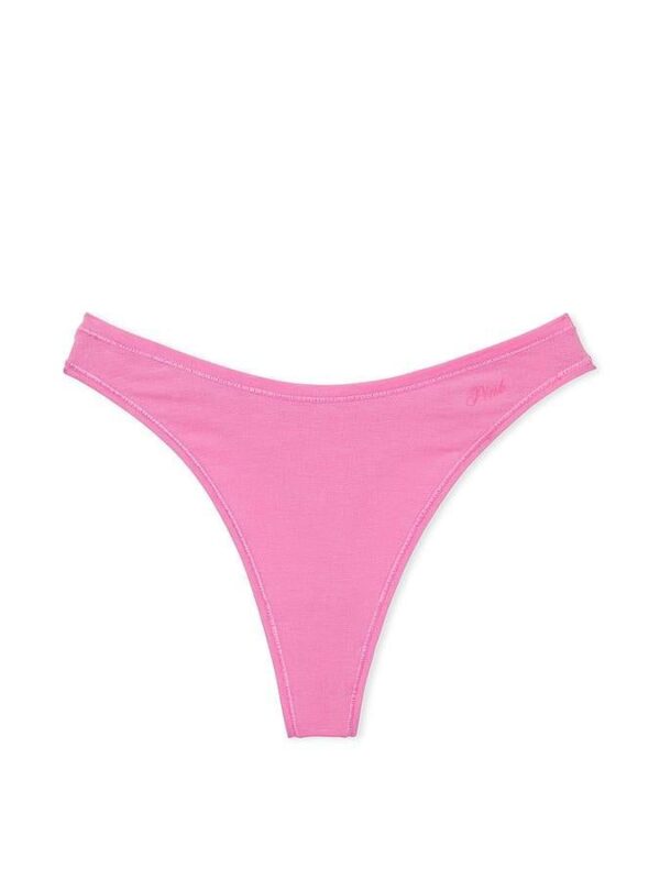 Victoria's Secret Cotton High-Leg Thong Panty - Image 3