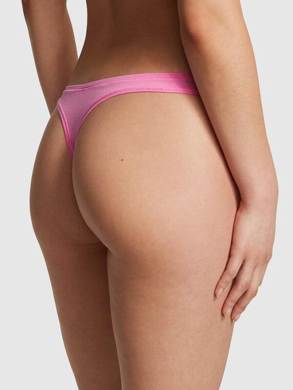 Victoria's Secret Cotton High-Leg Thong Panty - Image 2