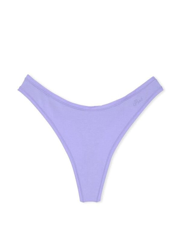 Victoria's Secret Cotton High-Leg Thong Panty - Image 3