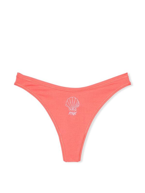 Victoria's Secret Cotton High-Leg Thong Panty - Image 3