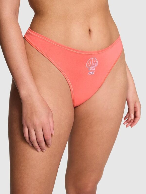 Victoria's Secret Cotton High-Leg Thong Panty