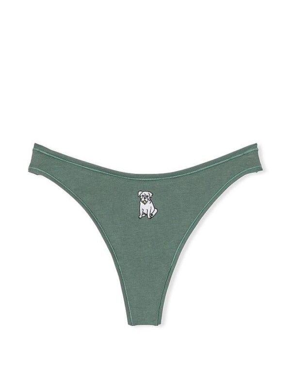 Victoria's Secret Cotton High-Leg Thong Panty - Image 3
