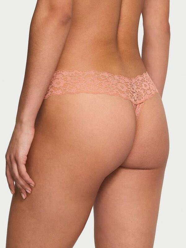 Victoria's Secret Lace-Up Lace Thong Panty - Image 2