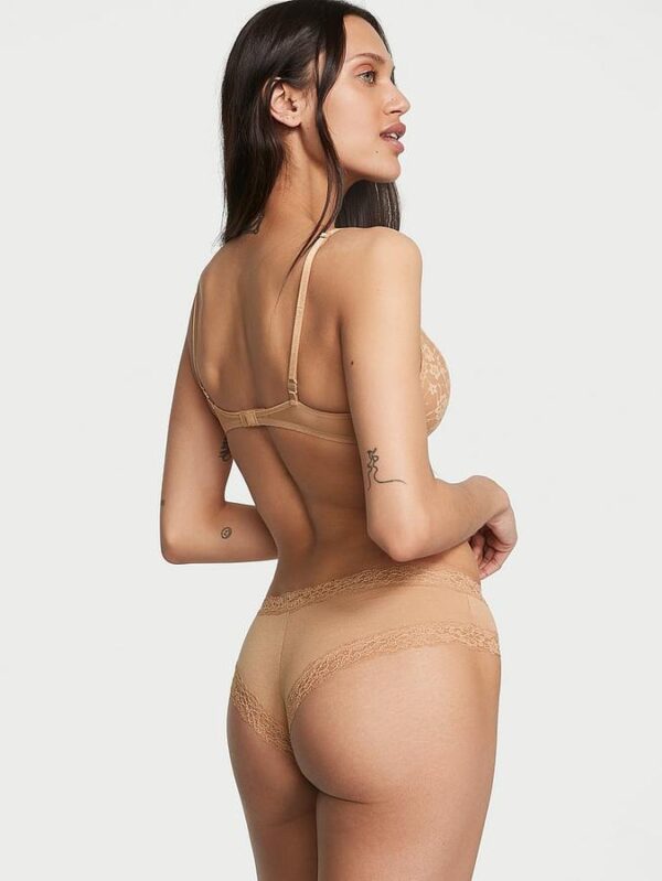 Victoria's Secret Lace-Waist Cotton Cheeky Panty - Image 2