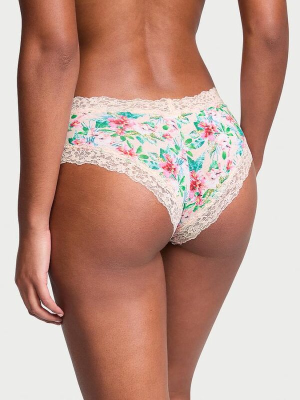 Victoria's Secret  Lace-Waist Cotton Cheeky Panty - Image 2