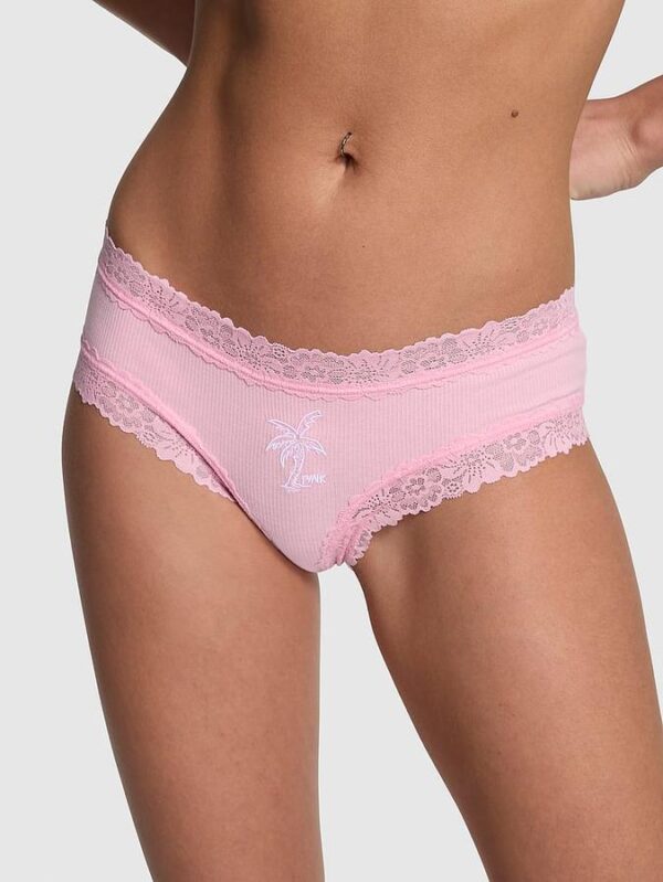 Victoria's Secret Wink Lace-Trim Cheeky Panty