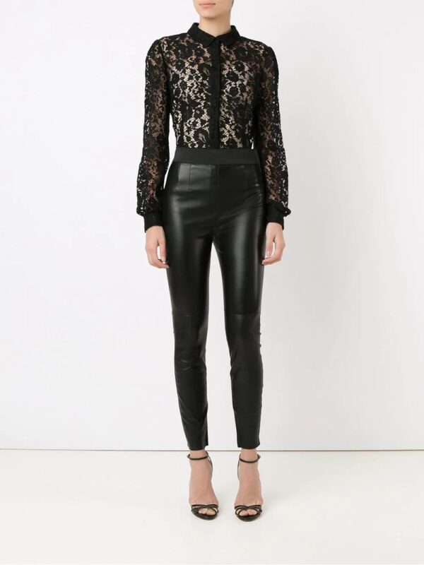 Dolce & Gabbana  leather leggings - Image 2